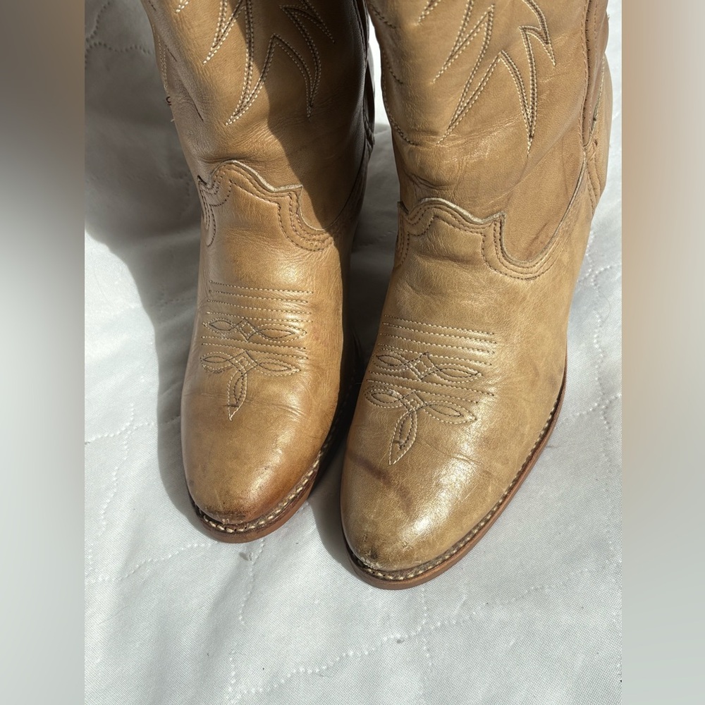 Dingo Acme vintage 70’s retro style western cowboy boots leather womens sz 7 - Picture 2 of 10